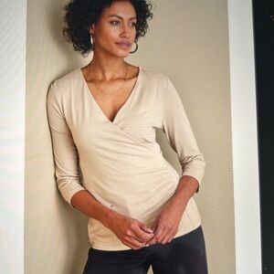 Soft Surroundings Wrap Top